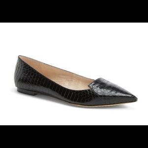 Vince Camuto Black Pointy Toe Flats